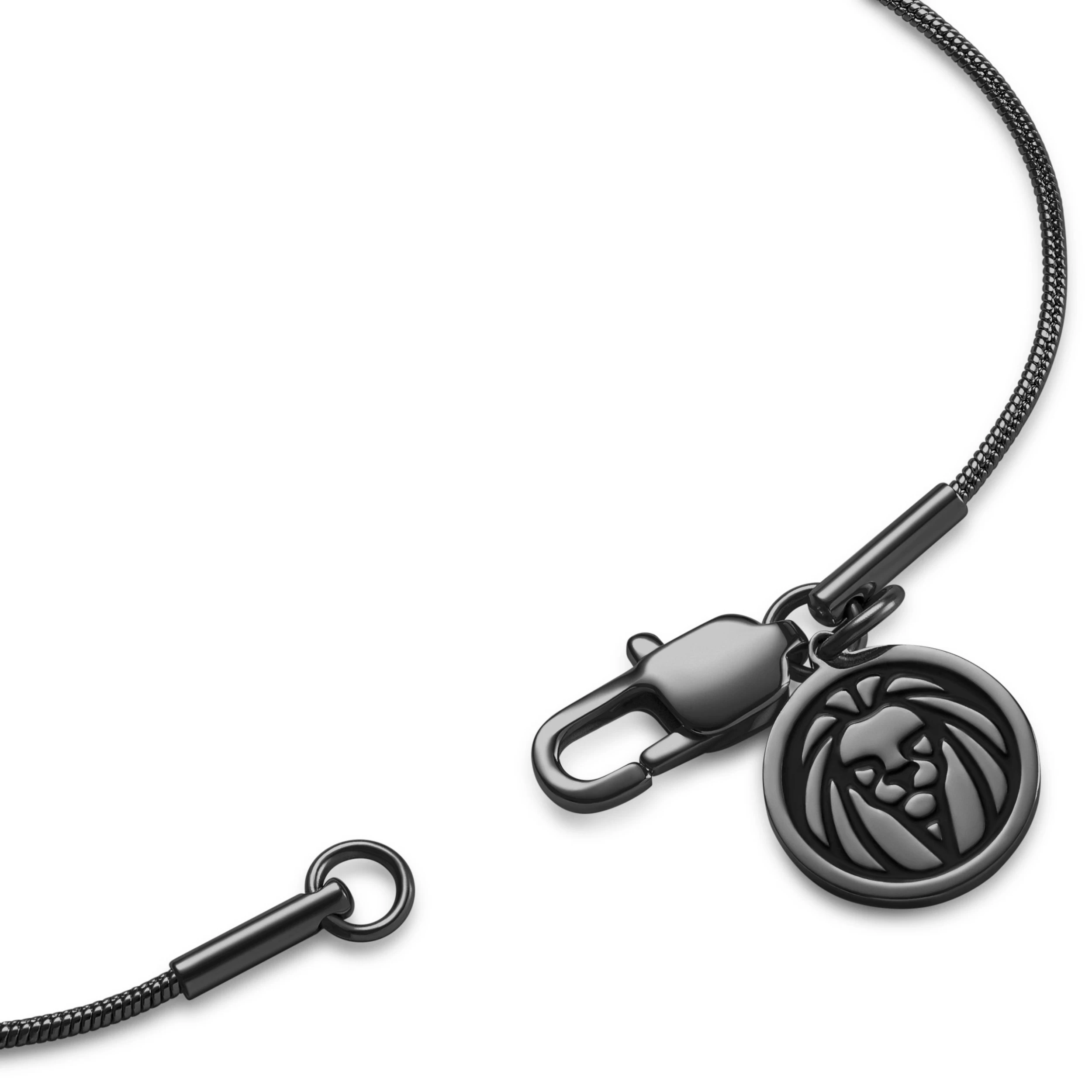 Essentials | 1/32" (1 Mm) Gunmetal Black Snake Chain Bracelet - Image 5