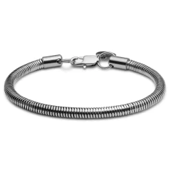 Essentials | 1/5" (5 Mm) Silver-Tone Snake Chain Bracelet