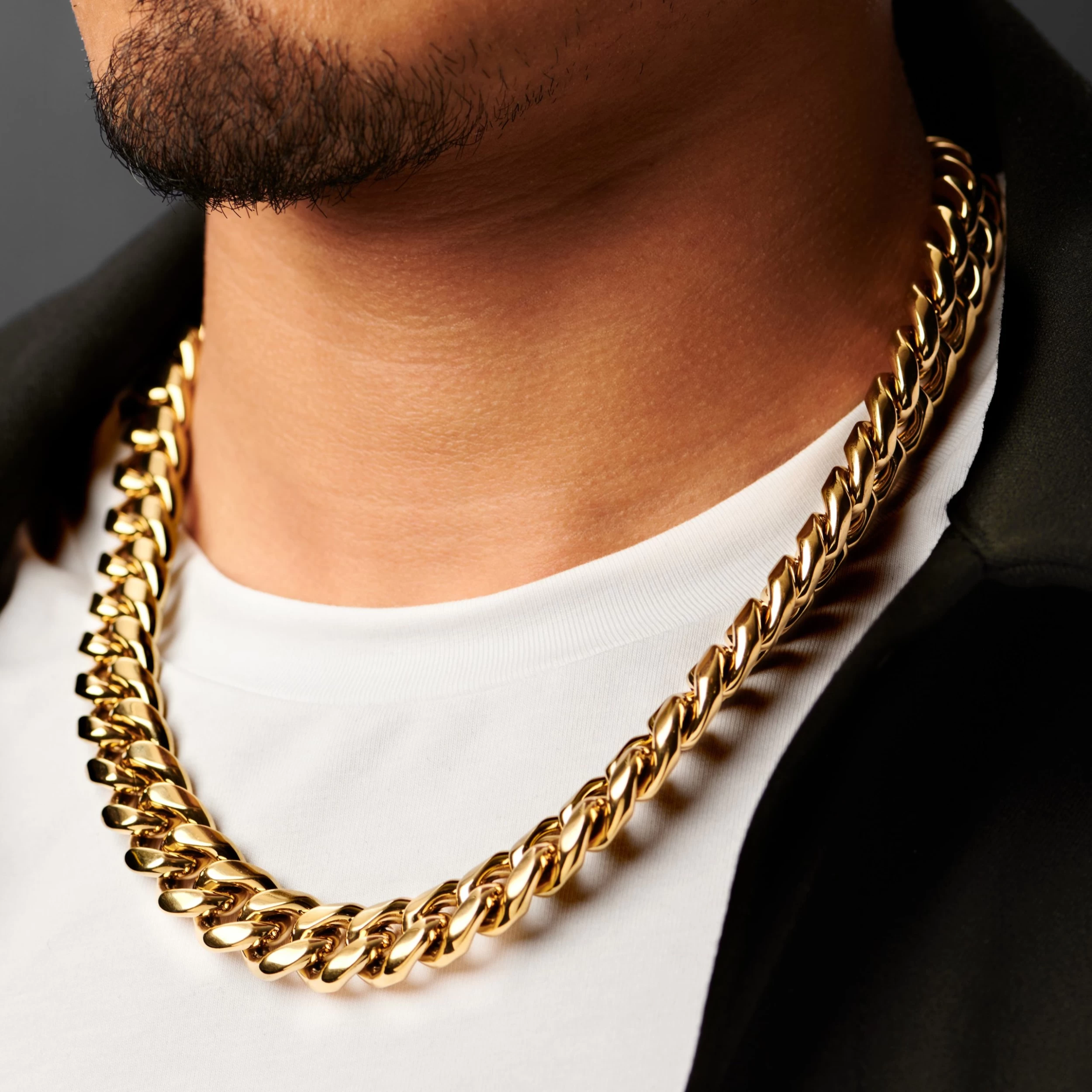 16 Mm Gold-Tone Cuban Chain Necklace - Image 3