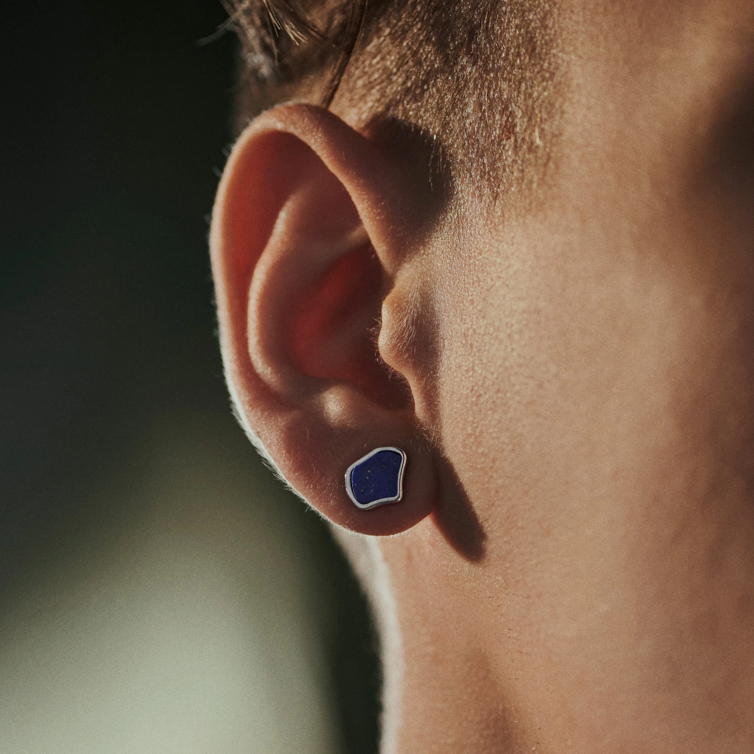 Orphic | 1/16" (2 Mm) Lapis Lazuli Stud Earring - Image 2